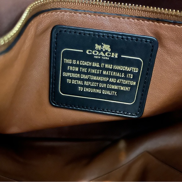 Coach Glovedtanned leather Nomad black Hobo ECU - Picture 9 of 12